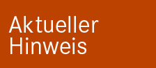 Aktueller Hinweis